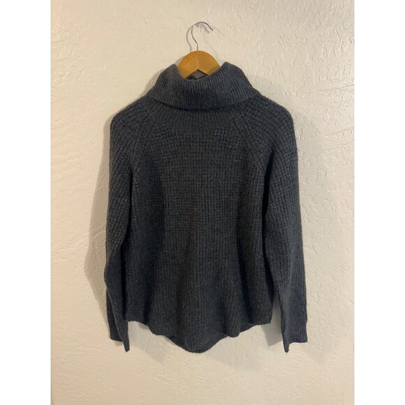 Kuhl Grey Sienna Long Sleeved Waffle Print Turtleneck Sweater - Picture 2 of 13